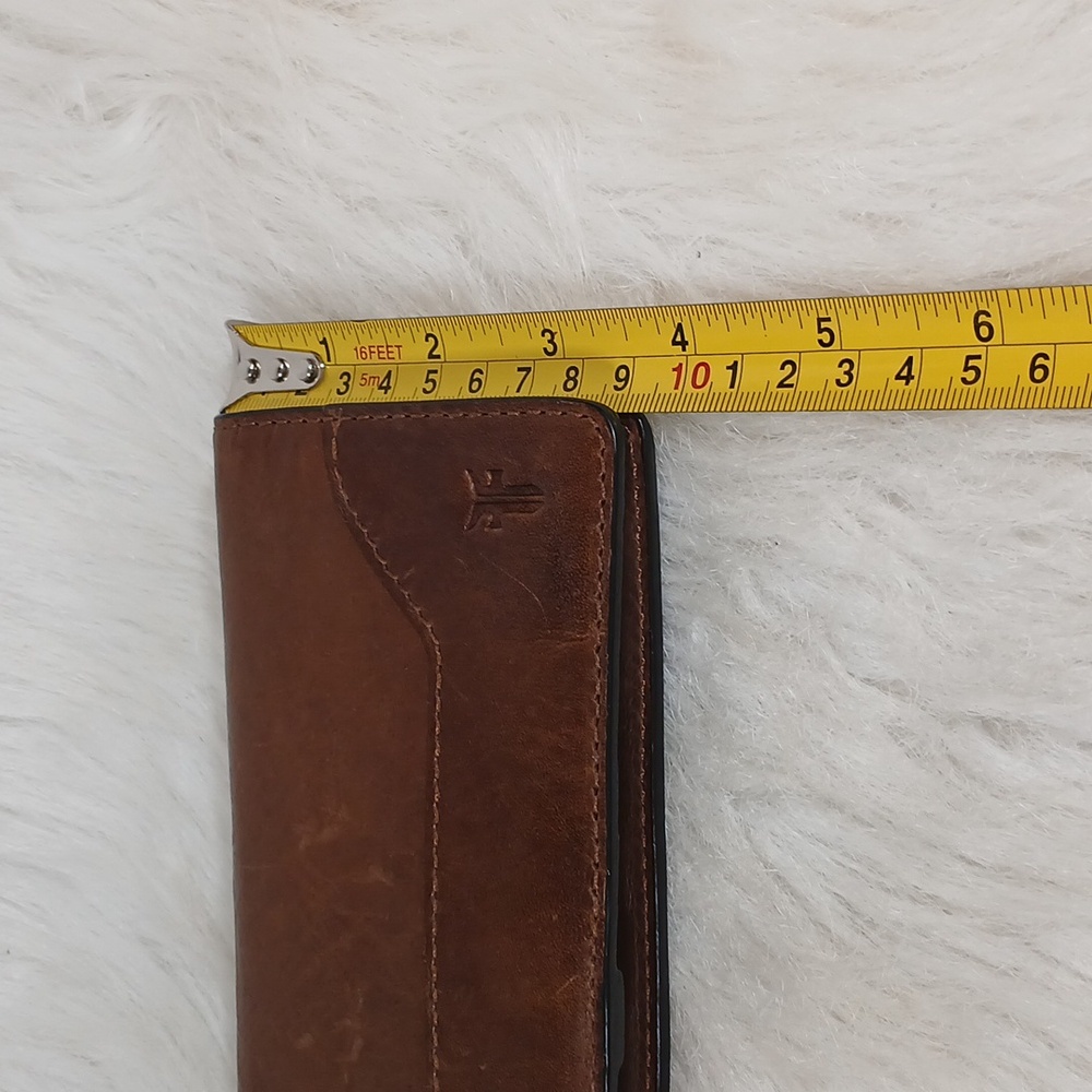 Frye Tan Leather Unisex Card Holder/Wallet NWOT - Picture 6 of 6